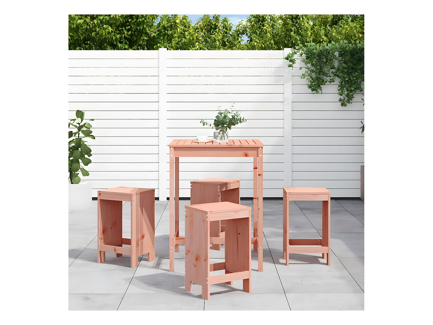 Ensemble de bar de jardin 5 pcs bois massif de Douglas GFDF98503