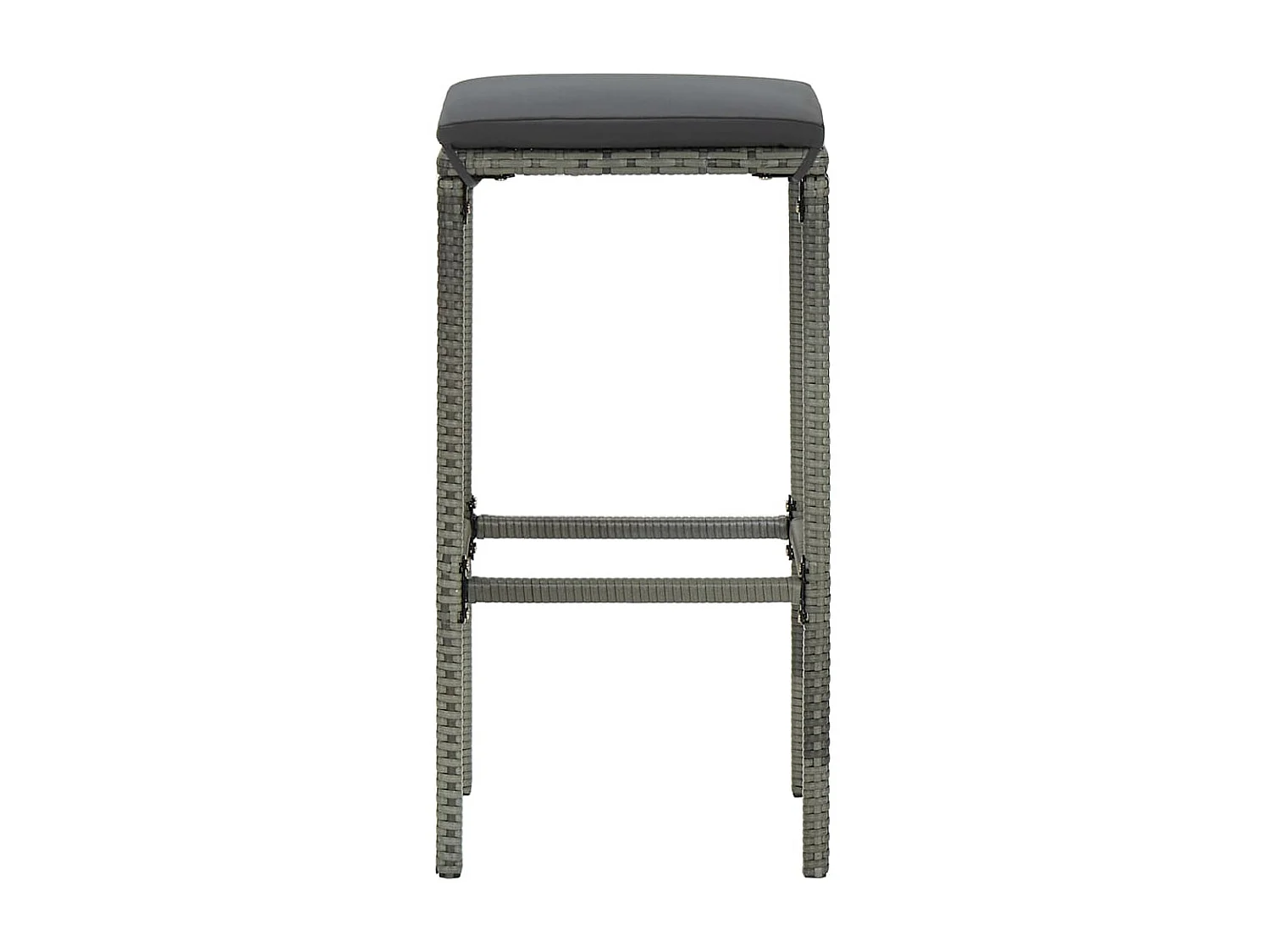 Juego de muebles de bar de jardín de 5 piezas y cojines gris ES784113