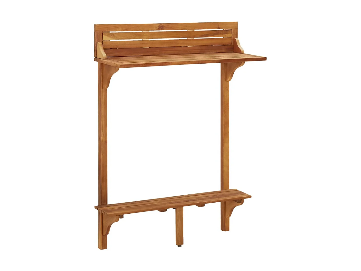 Ensemble de bar de balcon 3 pcs Bois d'acacia massif GFDF50719