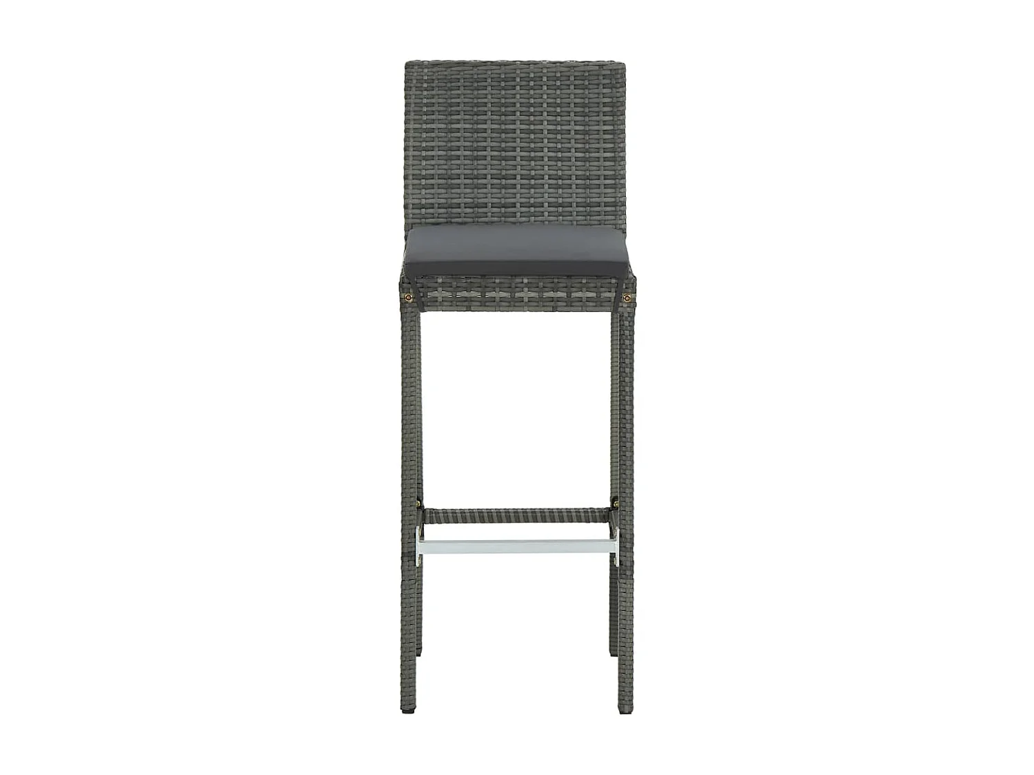 3-delige Tuinbarset met kussens grijs NL929872