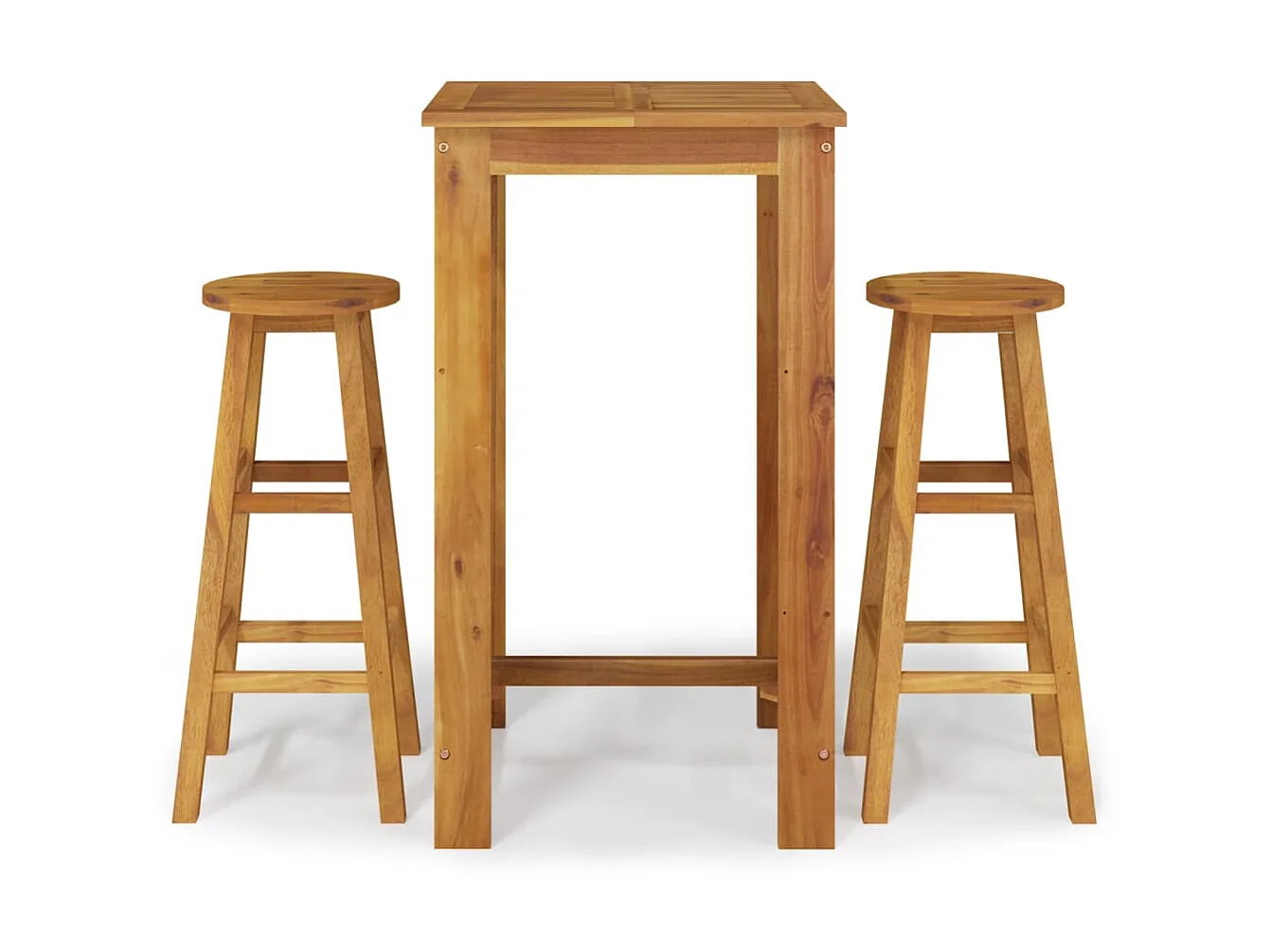 Ensemble de bar de jardin 3 pcs bois d'acacia solide GFDF84502