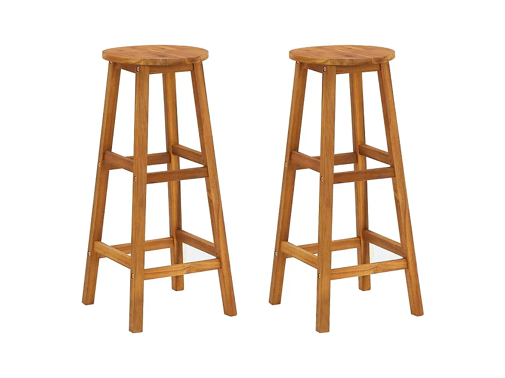 Ensemble de bar de jardin 3 pcs bois d'acacia solide GFDF84502