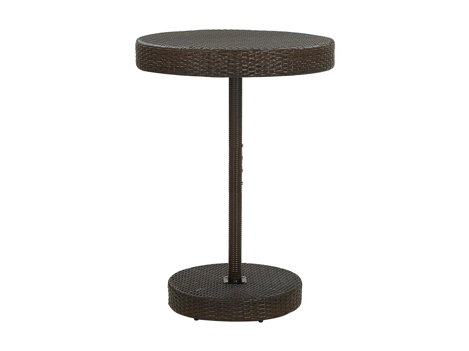 Set de bar para jardín 5 pzas y cojines ratán sintético marrón ES508573