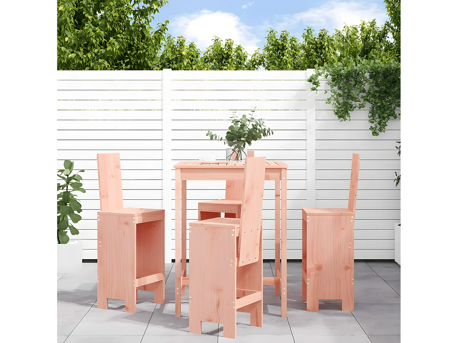 5-delige Tuinset massief douglashout NL710250