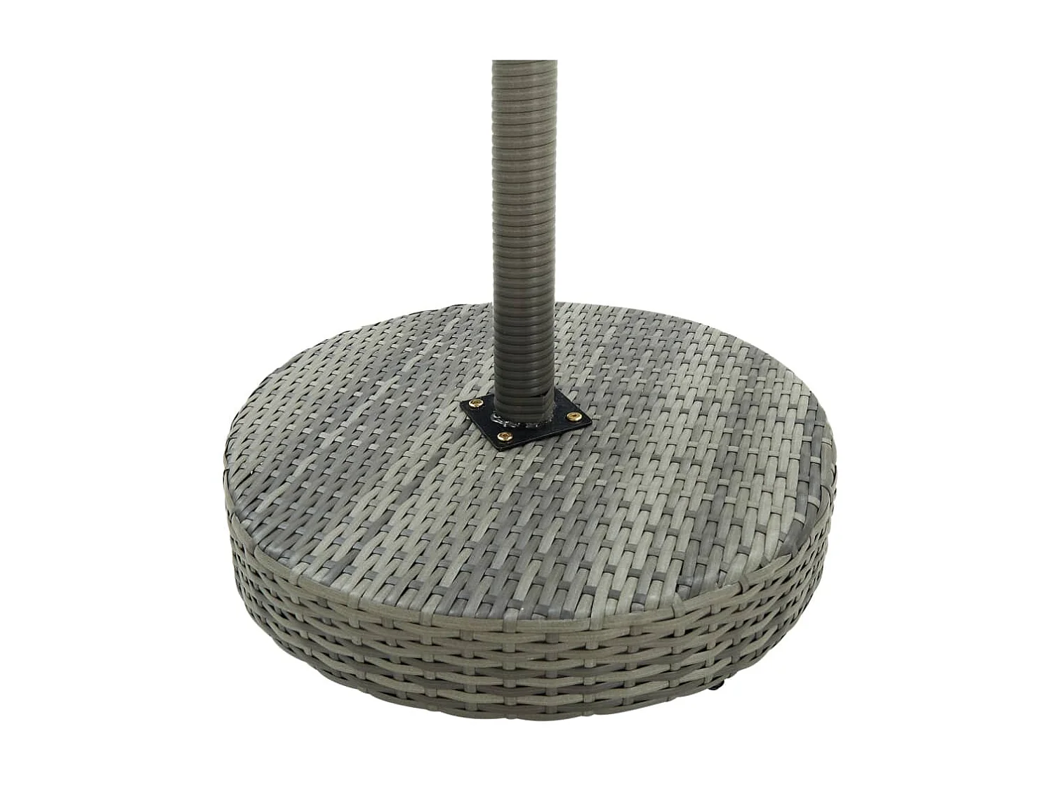 3-delige Tuinbarset met kussens poly rattan grijs NL650569