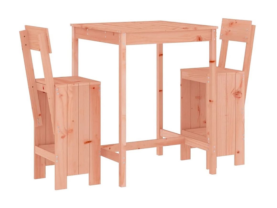 Ensemble de bar de jardin 3 pcs bois massif de Douglas GFDF94095