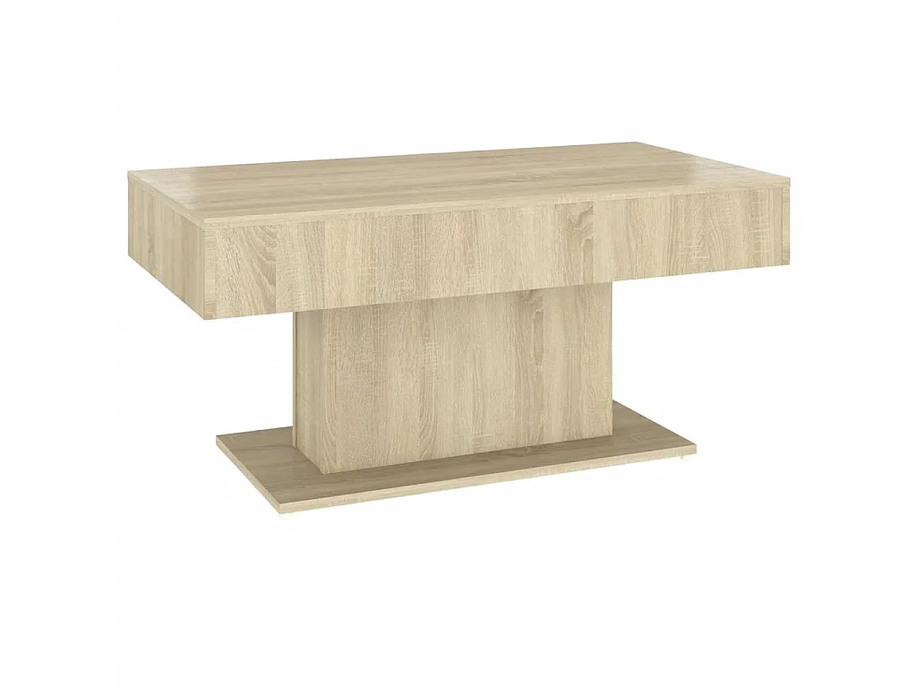 Table basse Chêne sonoma 96x50x45 cm Aggloméré GHR59474