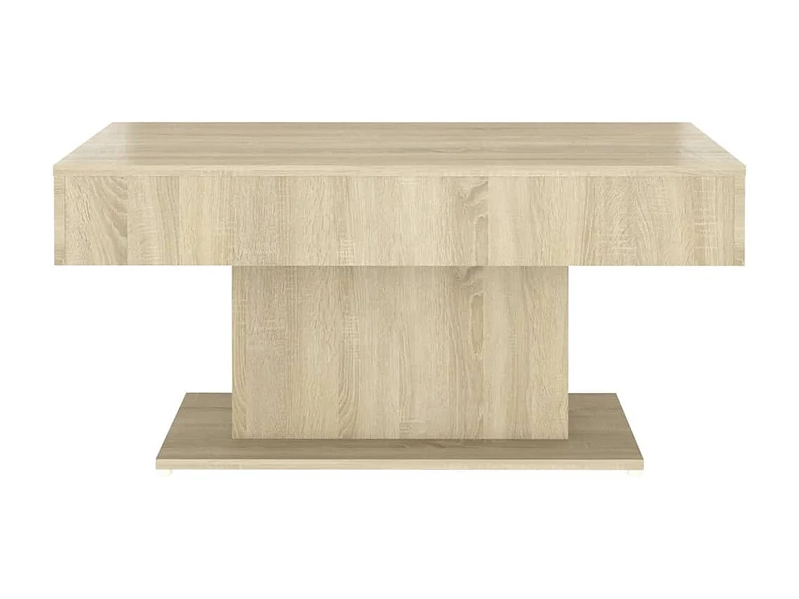 Table basse Chêne sonoma 96x50x45 cm Aggloméré GHR59474