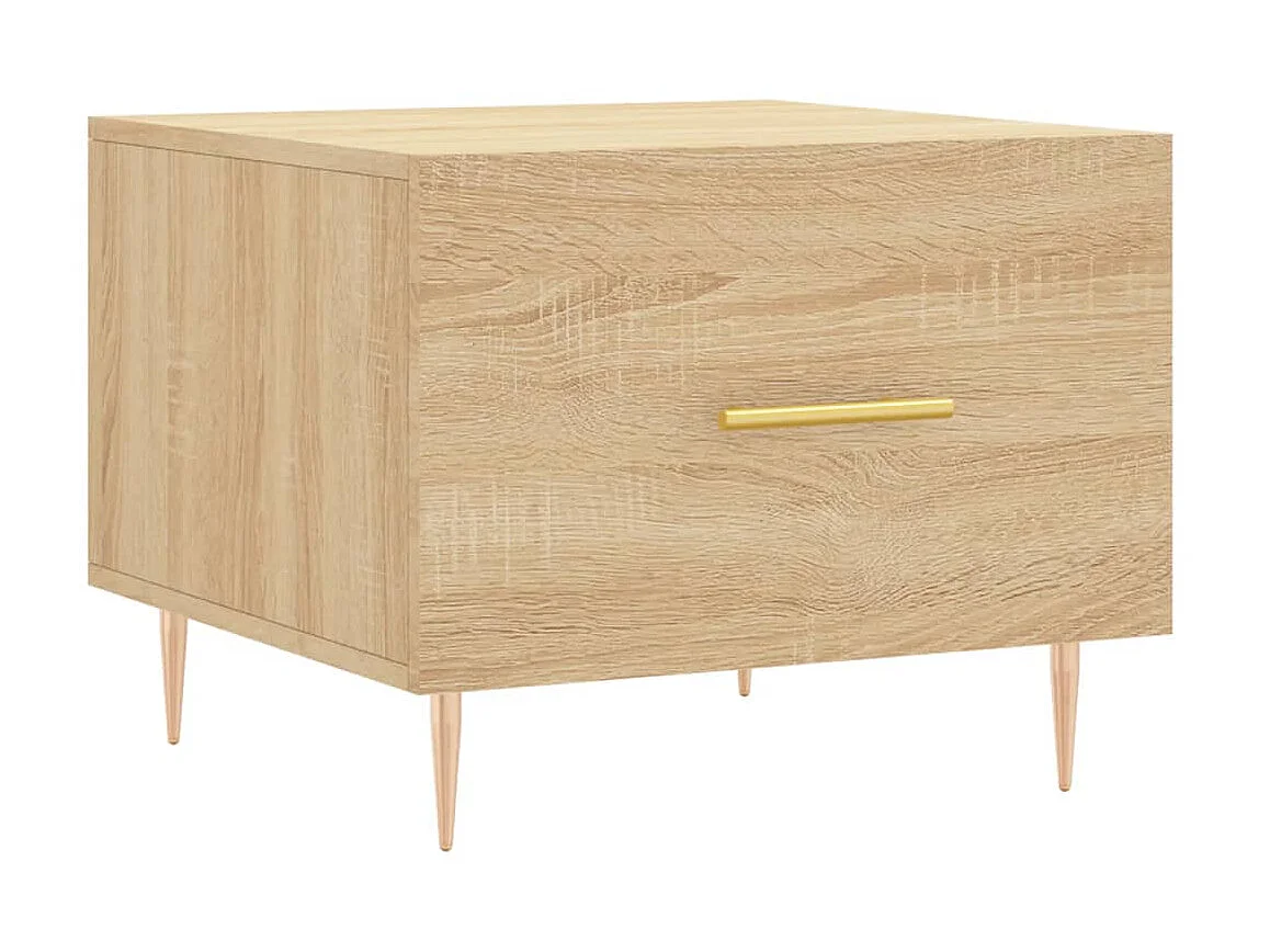 Tables basses 2 pcs chêne sonoma 50x50x40 cm bois d'ingénierie GHR93208