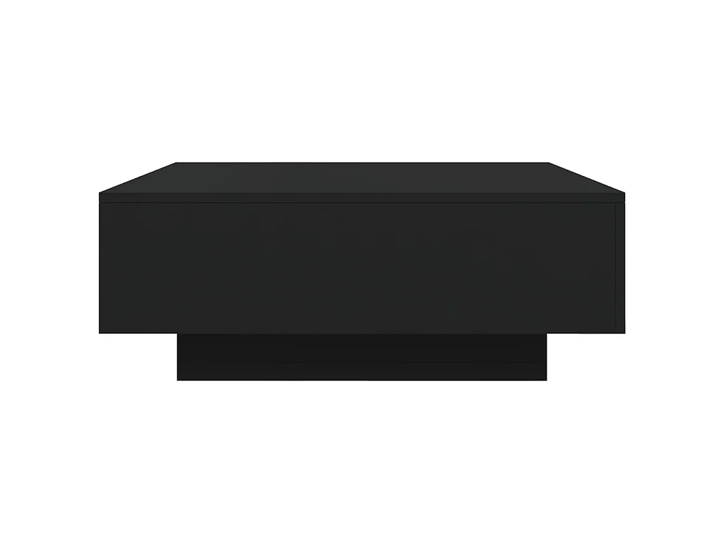 Table basse noir 80x80x31 cm bois d'ingénierie GHR14691