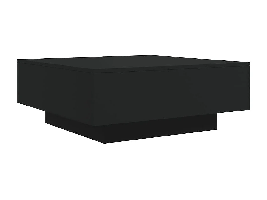 Mesa de centro 80x80x31 cm contraplacado preto PT176291