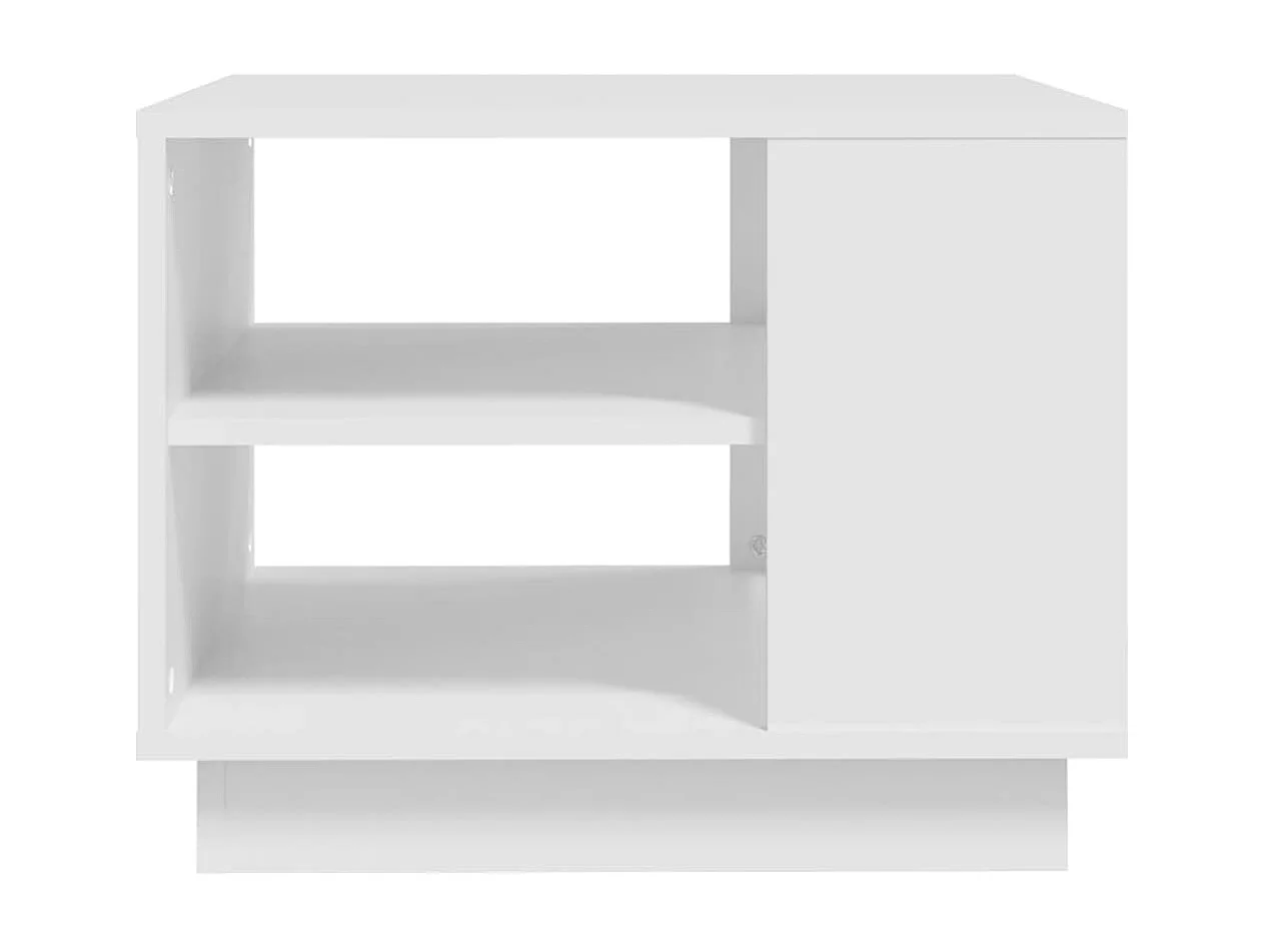 Table basse Blanc 55x55x43 cm Aggloméré GHR23755