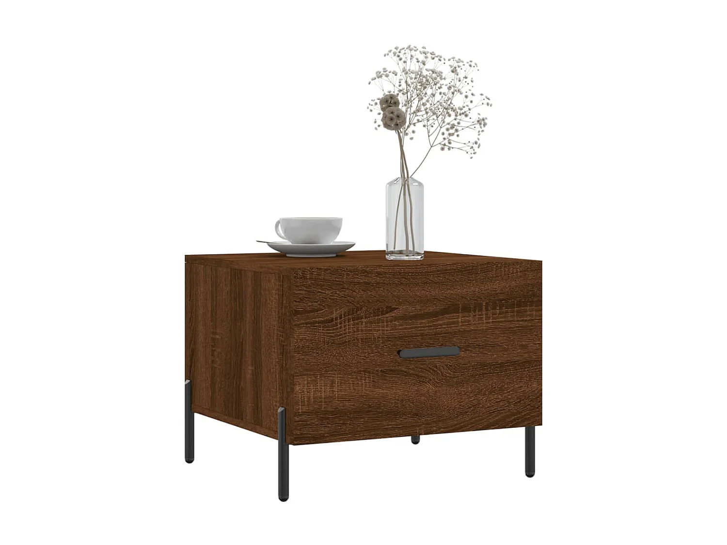 Tables basses 2 pcs chêne marron 50x50x40 cm bois d'ingénierie GHR67698