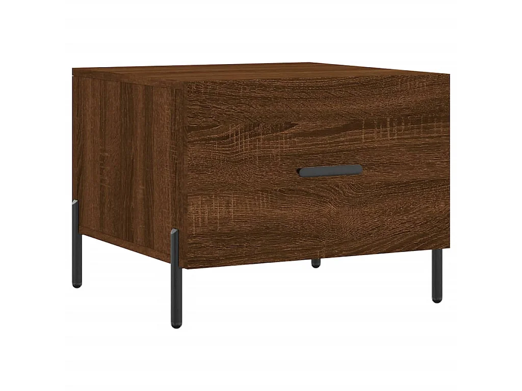 Tables basses 2 pcs chêne marron 50x50x40 cm bois d'ingénierie GHR67698