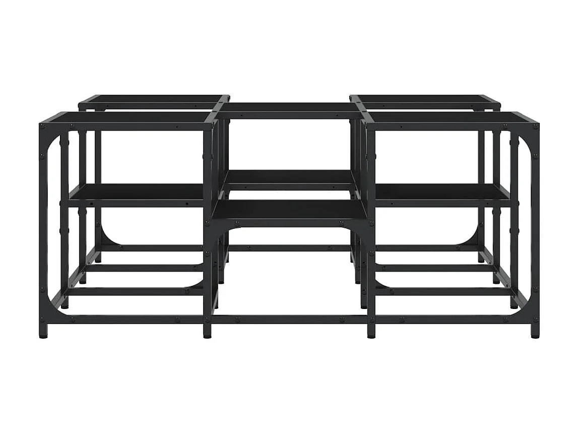 Table basse noir 91x91x40 cm bois d'ingénierie GHR58973