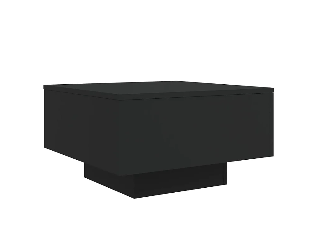 Mesa de centro madera de ingeniería negro 55x55x31 cm ES67980