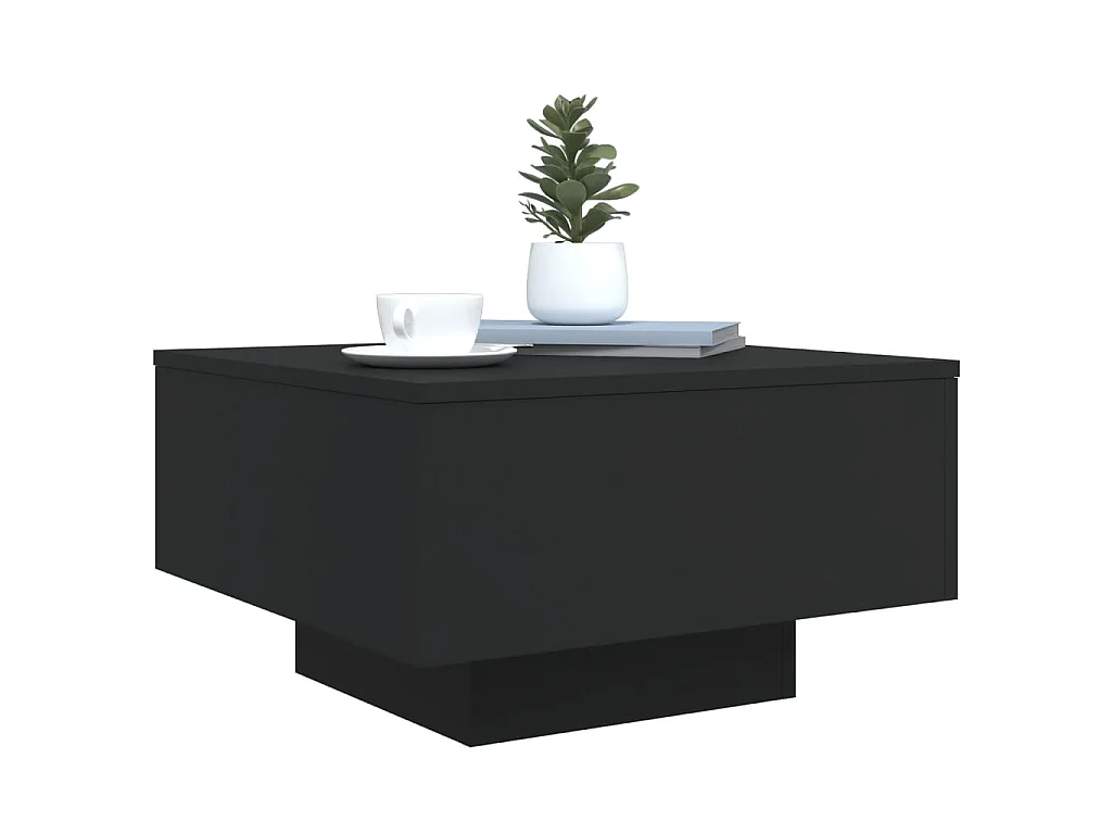 Mesa de centro 55x55x31 cm derivados de madeira preto PT980298