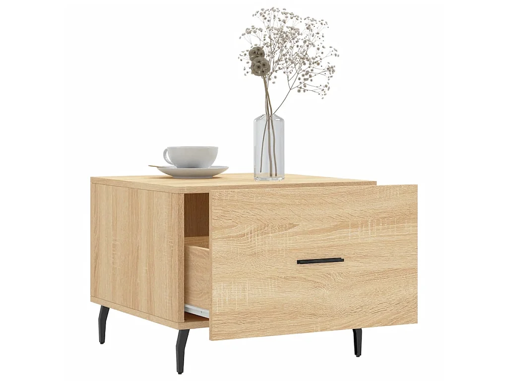 Tables basses 2 pcs chêne sonoma 50x50x40 cm bois d'ingénierie GHR99818