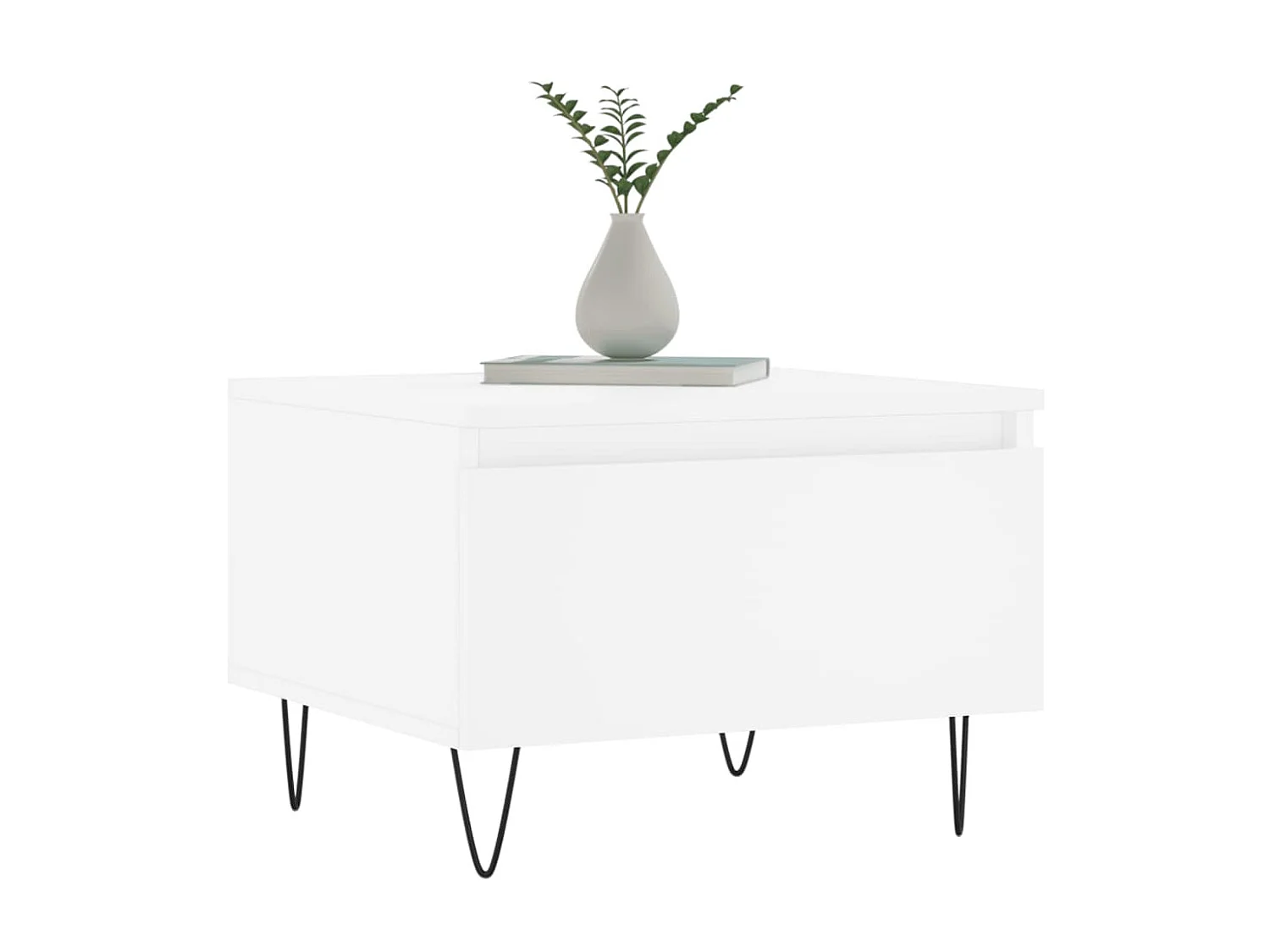 Tables basses 2 pcs blanc 50x46x35 cm bois d'ingénierie GHR28461