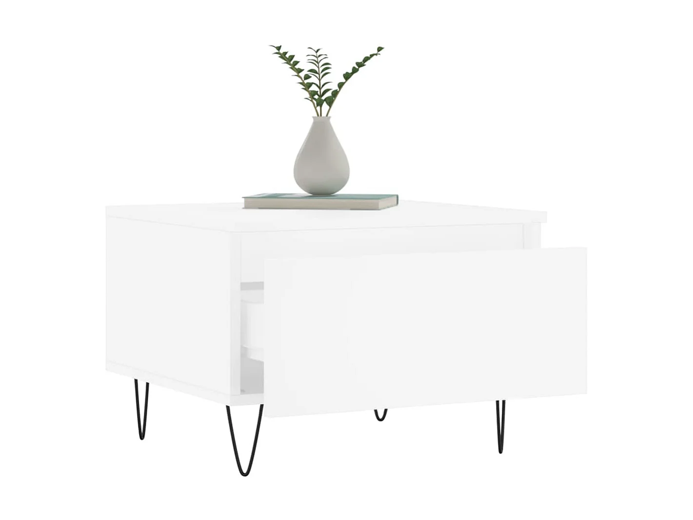 Tables basses 2 pcs blanc 50x46x35 cm bois d'ingénierie GHR28461