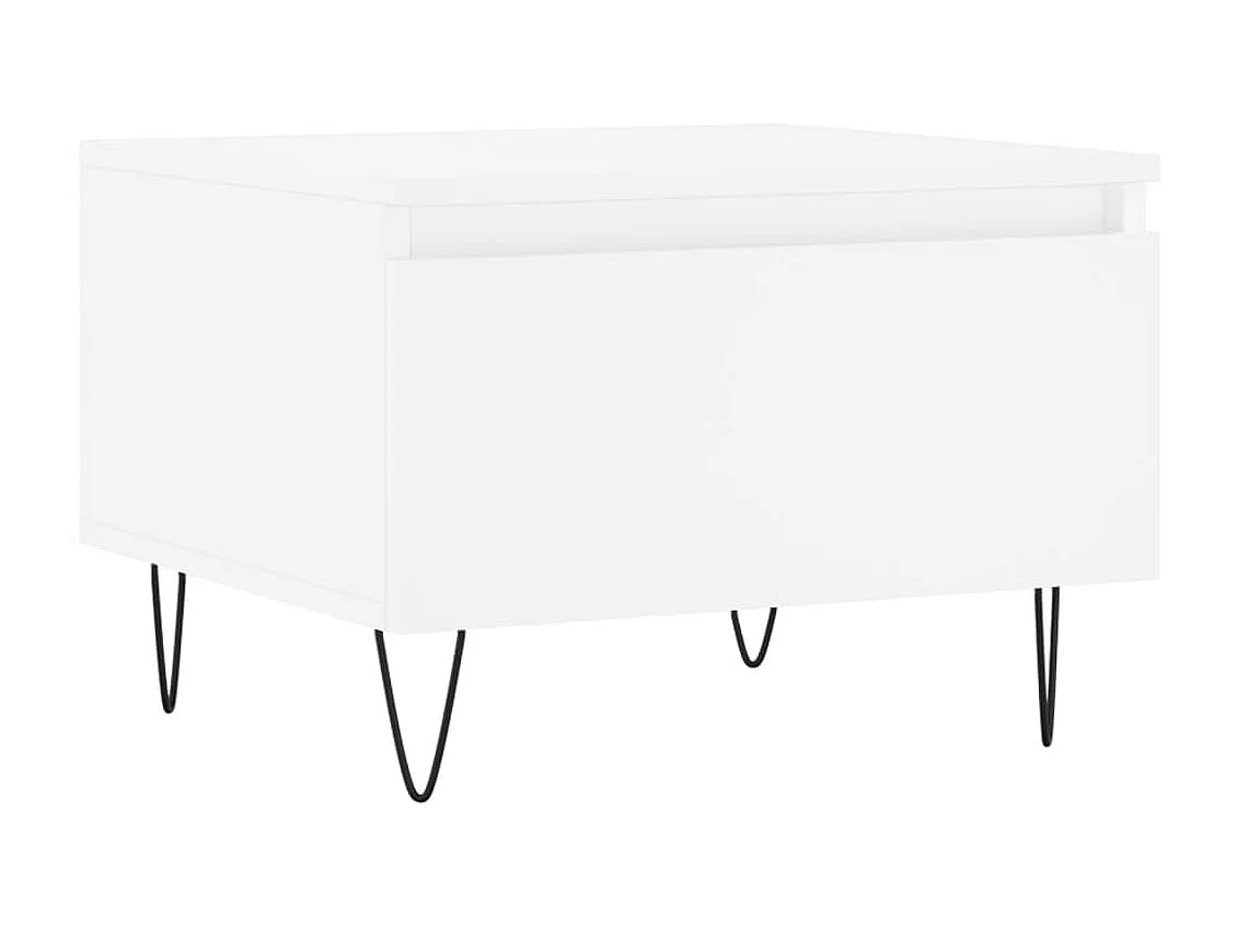 Tables basses 2 pcs blanc 50x46x35 cm bois d'ingénierie GHR28461