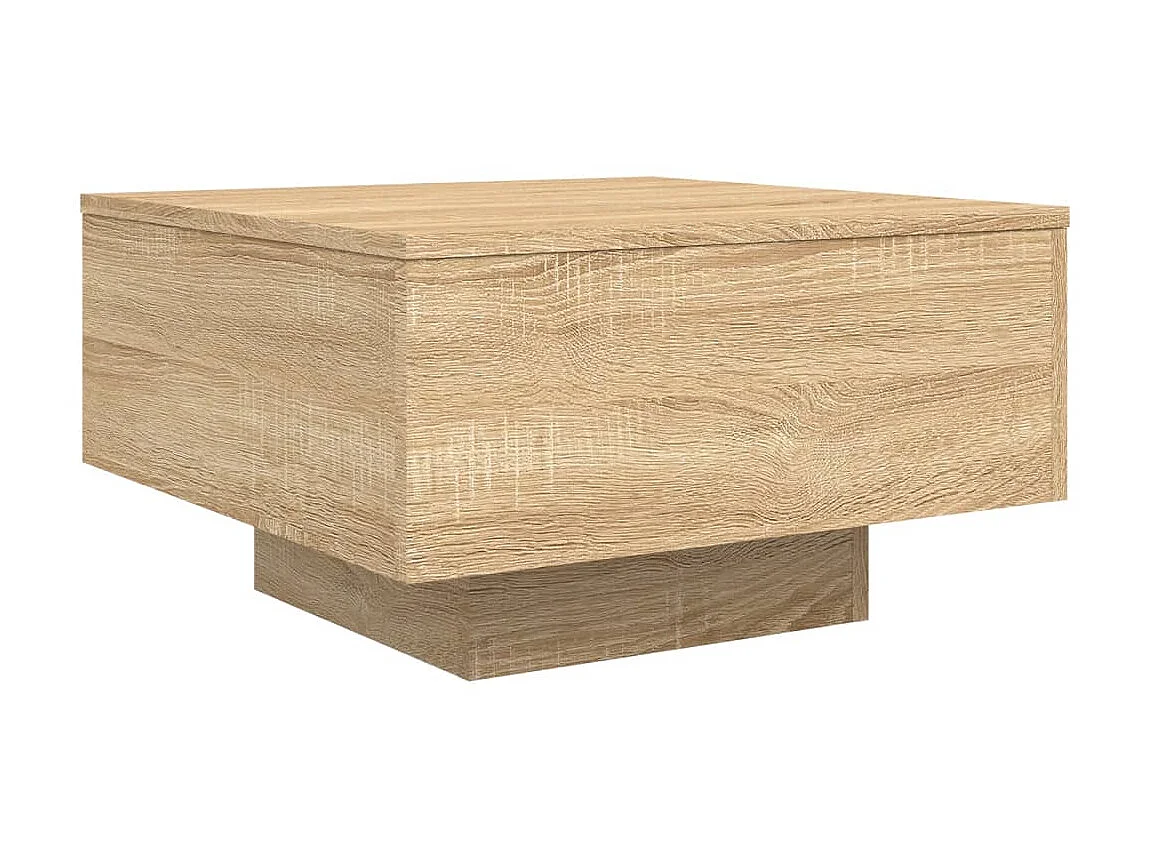 Mesa de centro madera de ingeniería roble Sonoma 55x55x31 cm ES16818