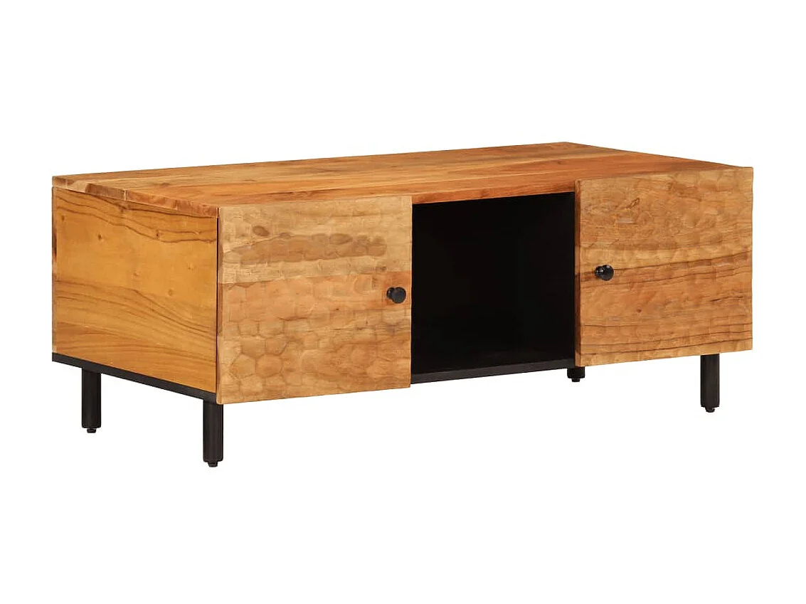 Table basse 100x54x40 cm bois massif d'acacia GHR36827