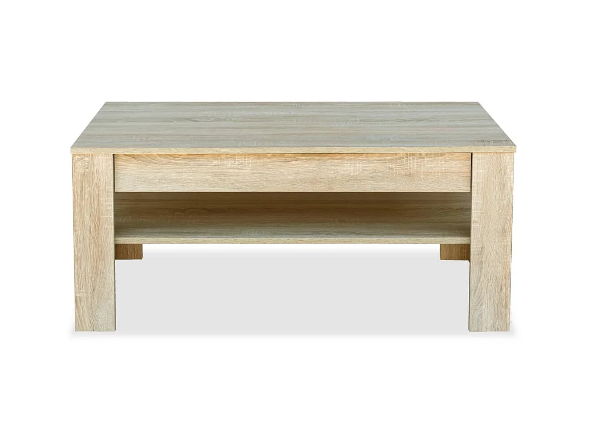 Salontafel 110x65x48 cm bewerkt hout eikenkleur NL73242
