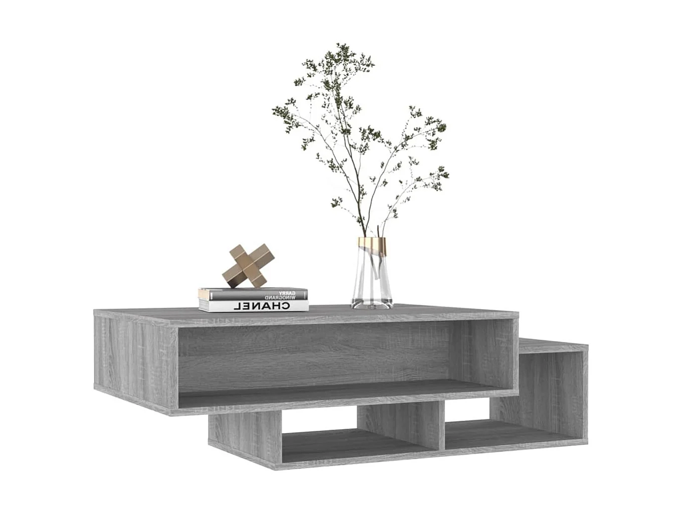 Table basse Sonoma gris 105x55x32 cm Bois d'ingénierie GHR73157