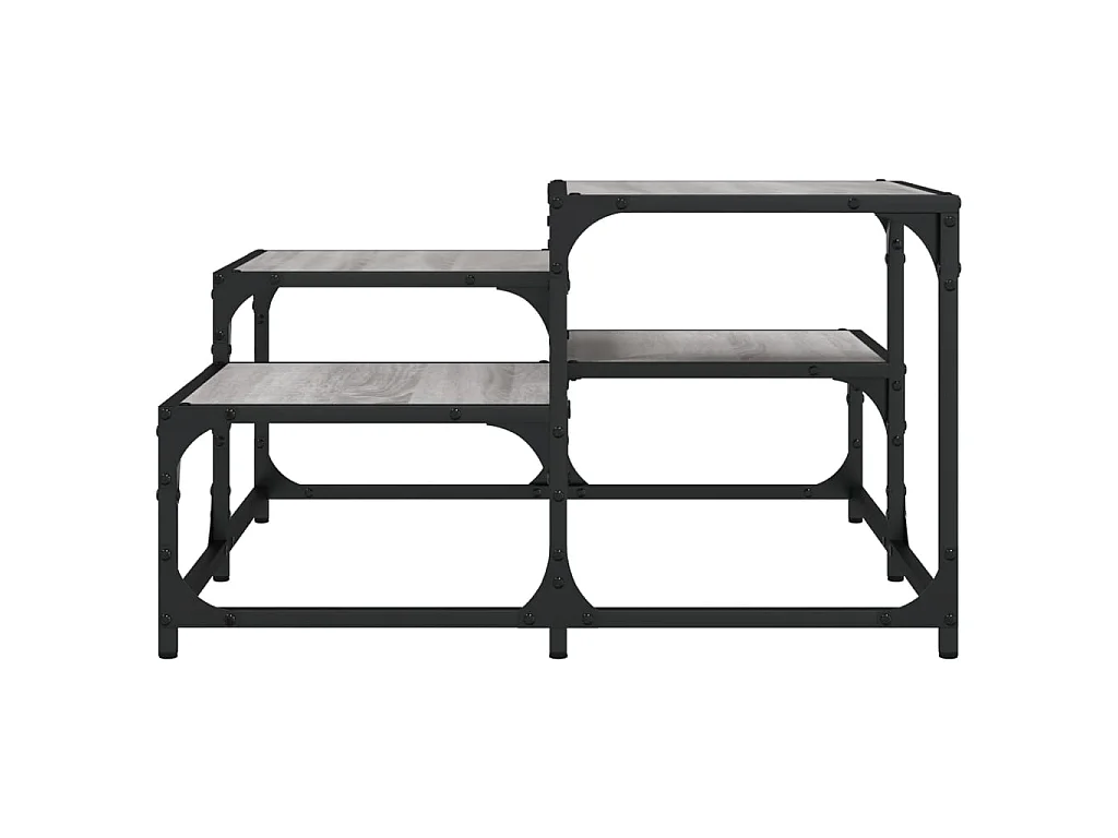 Mesa de centro madera de ingeniería gris Sonoma 68x68x40 cm ES40253