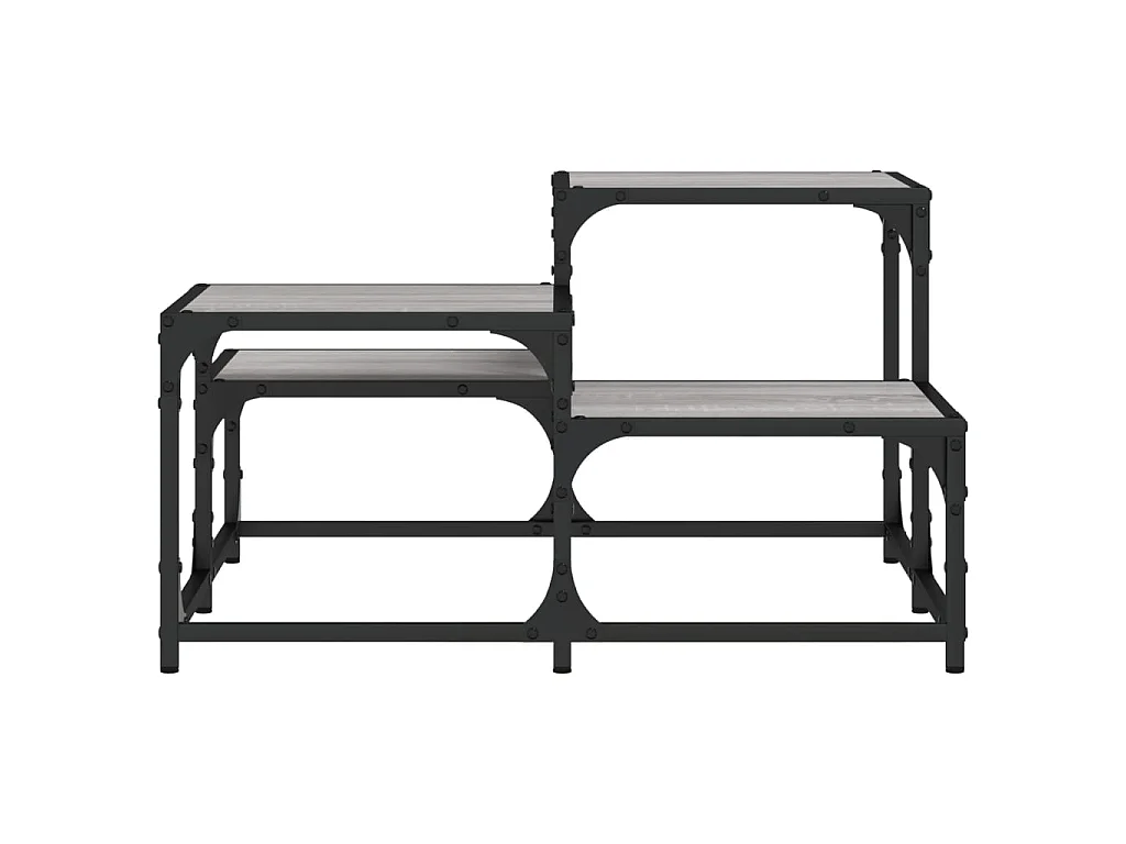 Mesa de centro madera de ingeniería gris Sonoma 68x68x40 cm ES40253