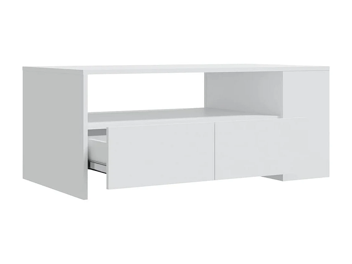 Mesa de centro 102x55x42 cm madeira processada branco PT169260