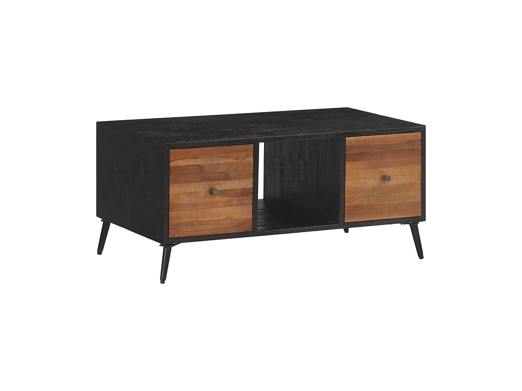 Table basse 90x50x41 cm teck de récupération massif GHR78601