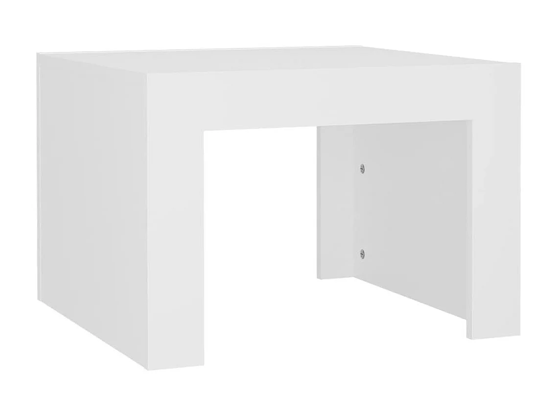 Table basse Blanc 50x50x35 cm Aggloméré GHR31465
