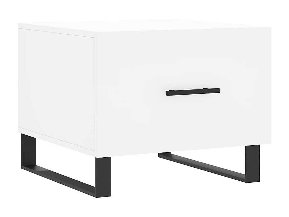 Tables basses 2 pcs blanc 50x50x40 cm bois d'ingénierie GHR56579