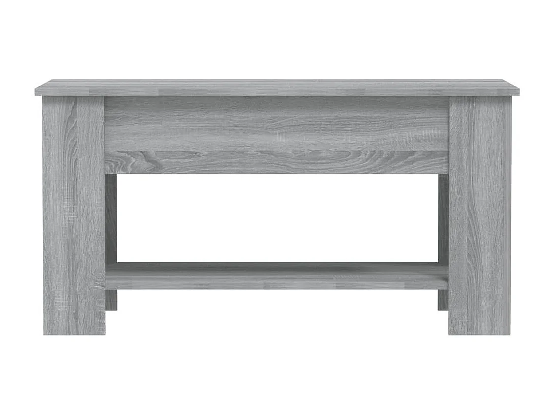 Mesa de centro madera contrachapada gris Sonoma 101x49x52 cm ES73365