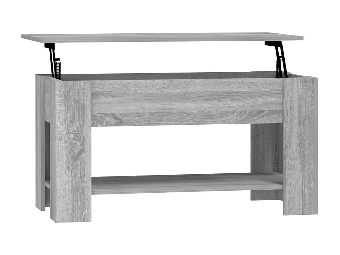Table basse Sonoma gris 101x49x52 cm Bois d'ingénierie GHR57555