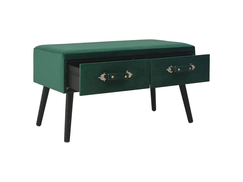Mesa de centro 80x40x46 cm veludo verde PT284058