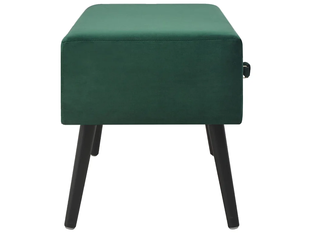 Mesa de centro 80x40x46 cm veludo verde PT284058