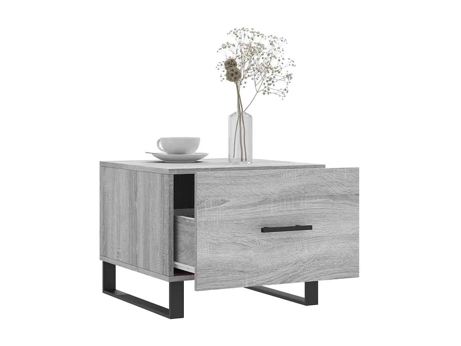 Tables basses 2 pcs sonoma gris 50x50x40 cm bois d'ingénierie GHR63240