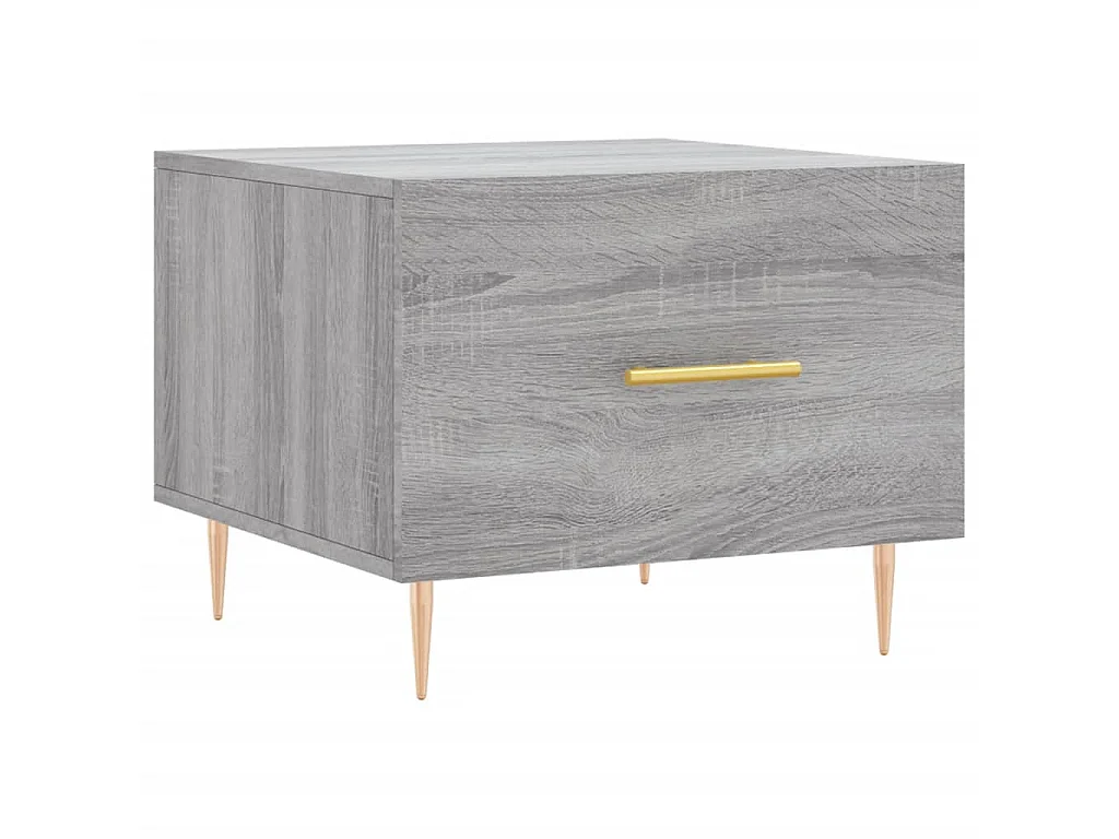 Tables basses 2 pcs sonoma gris 50x50x40 cm bois d'ingénierie GHR32626