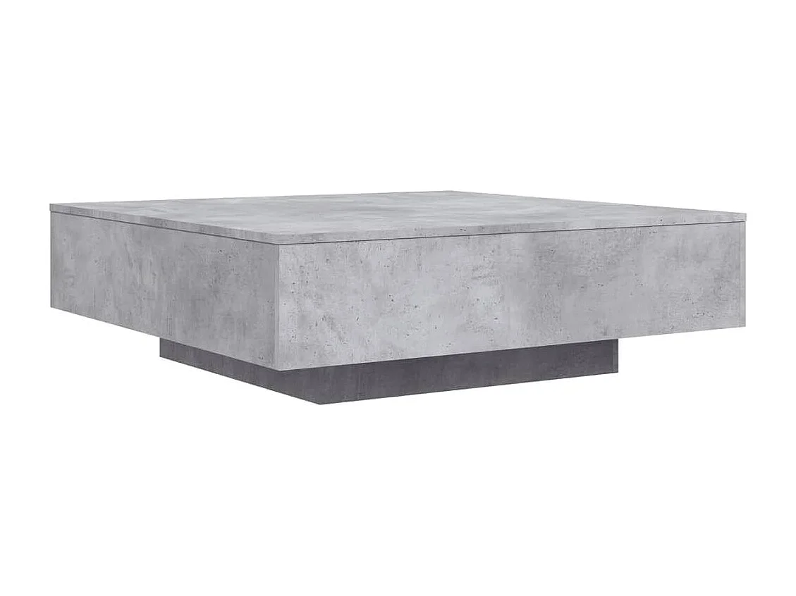 Mesa de centro madera de ingeniería gris hormigón 100x100x31 cm ES889515