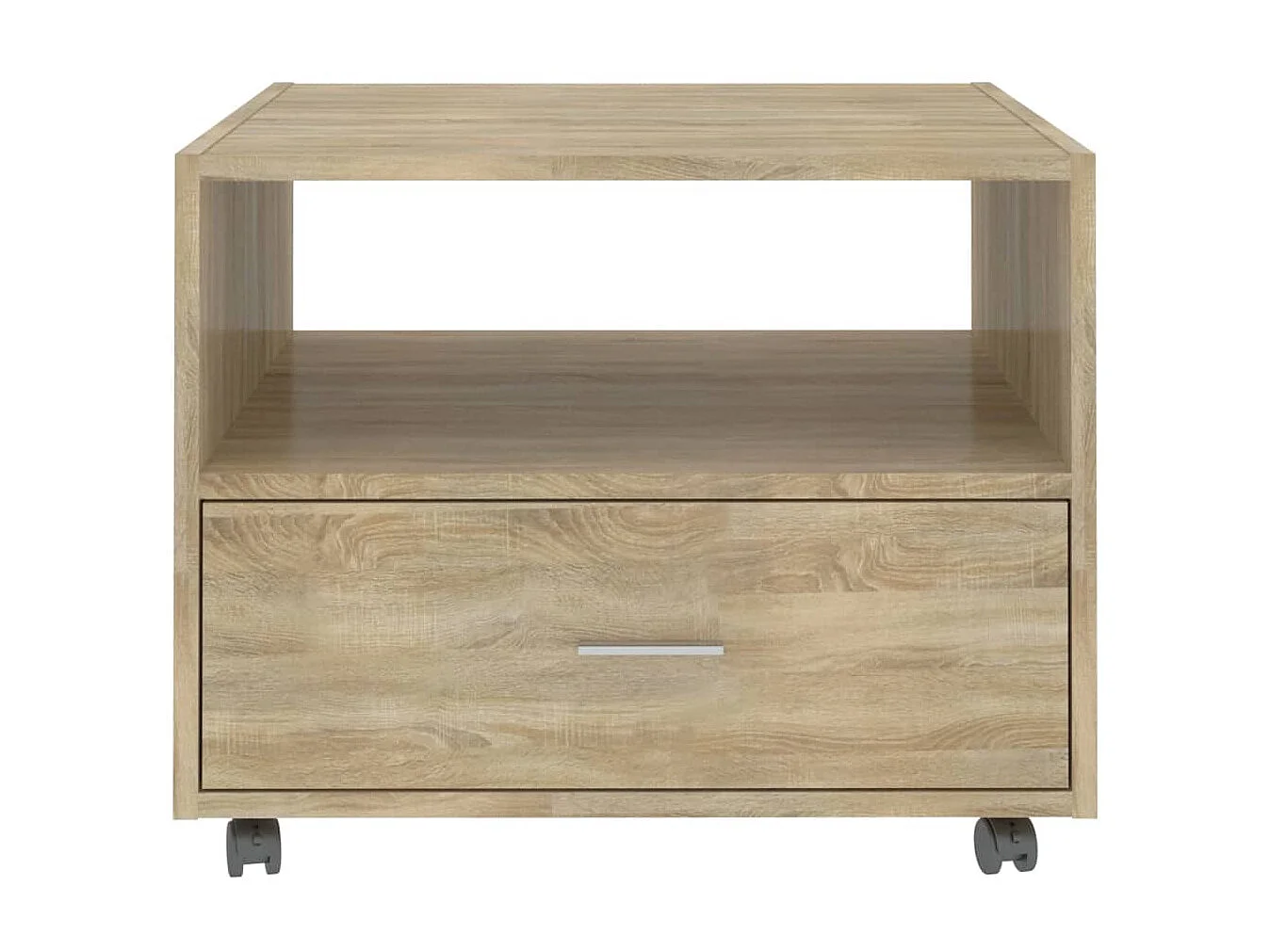 Mesa de centro madera de ingeniería roble Sonoma 55x55x40 cm ES75271