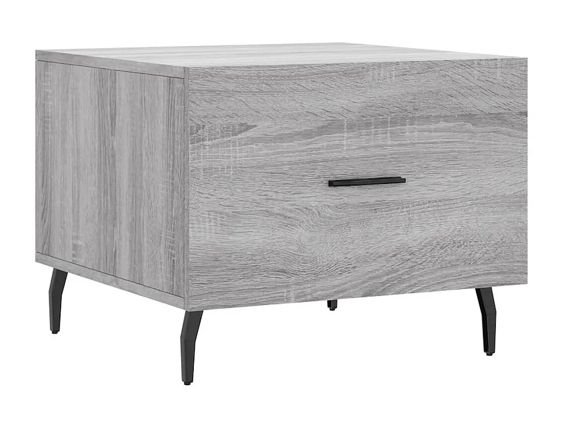 Tables basses 2 pcs sonoma gris 50x50x40 cm bois d'ingénierie GHR55724