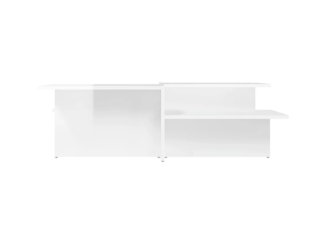 Tables basses 2 pcs blanc brillant bois d'ingénierie GHR26333