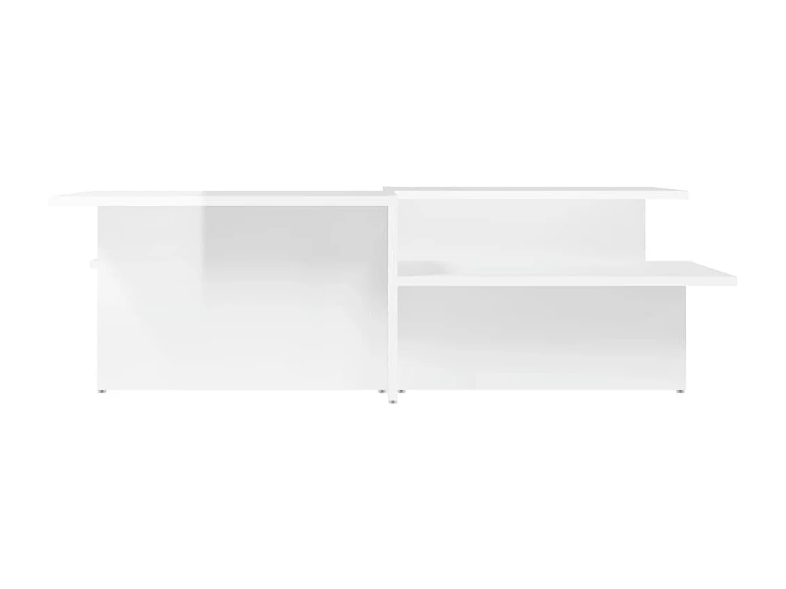 Tables basses 2 pcs blanc brillant bois d'ingénierie GHR26333