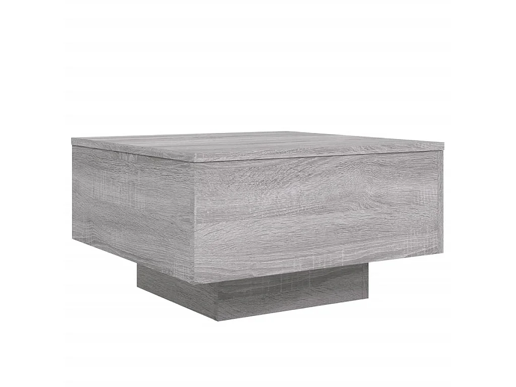 Mesa de centro madera de ingeniería gris Sonoma 55x55x31 cm ES93381