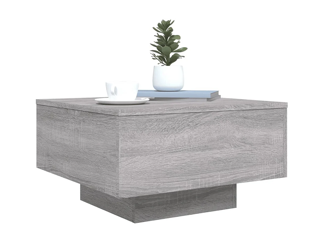 Mesa de centro 55x55x31 cm derivados de madeira cinzento sonoma PT746572