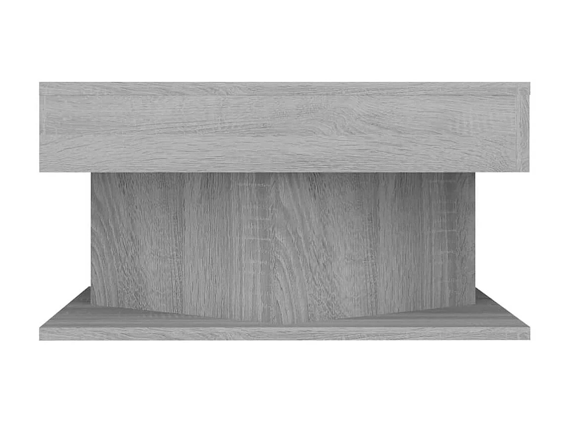 Table basse Sonoma gris 57x57x30 cm Bois d'ingénierie GHR44398