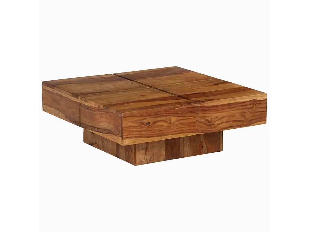 Table basse 80x80x30 cm bois d'acacia massif GHR54447